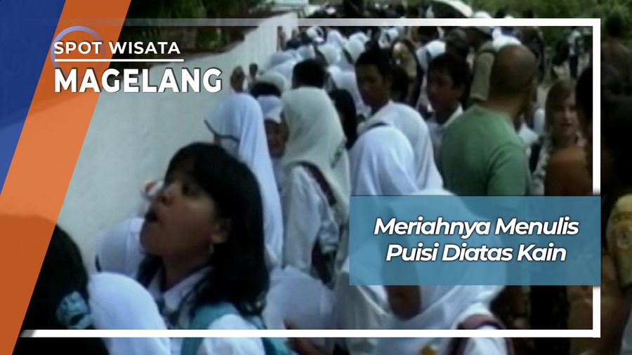Menulis Puisi Diatas Kain, Magelang