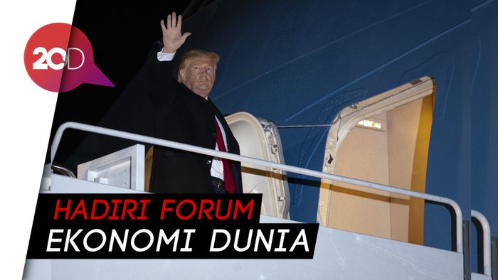 Jelang Sidang Pemakzulan, Trump Malah Terbang ke Swiss