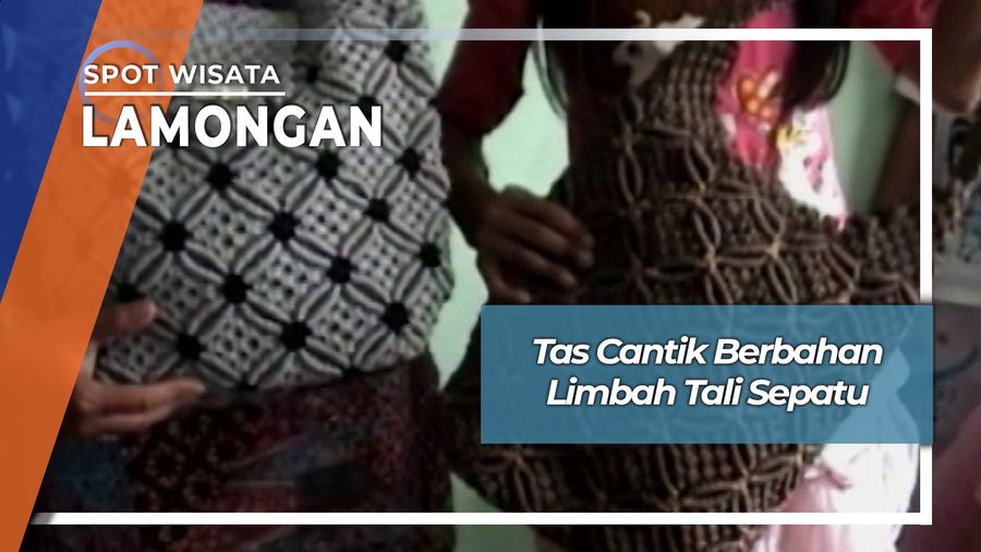 Tas Cantik Berbahan Limbah Tali Sepatu, Lamongan