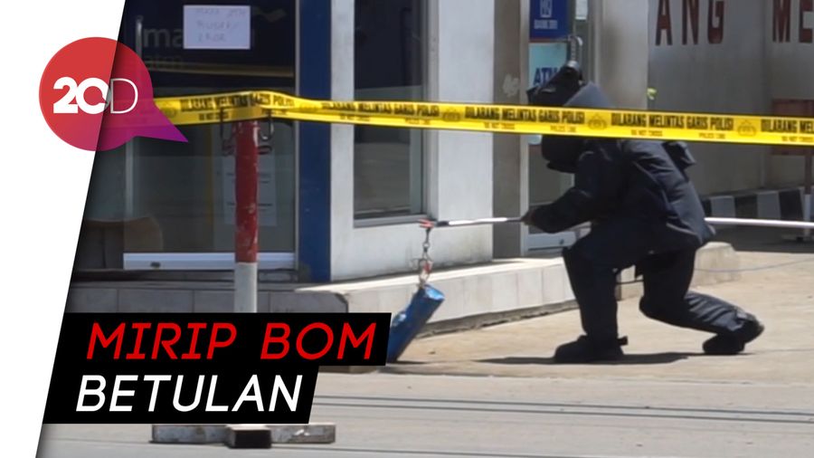 Benda Mencurigakan di SPBU Diledakkan, Ternyata Isinya Bom Cor