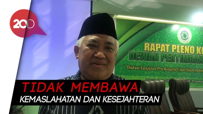 Heboh Kerajaan Fiktif, Din Syamsuddin: Mungkin Kecewa Sistem