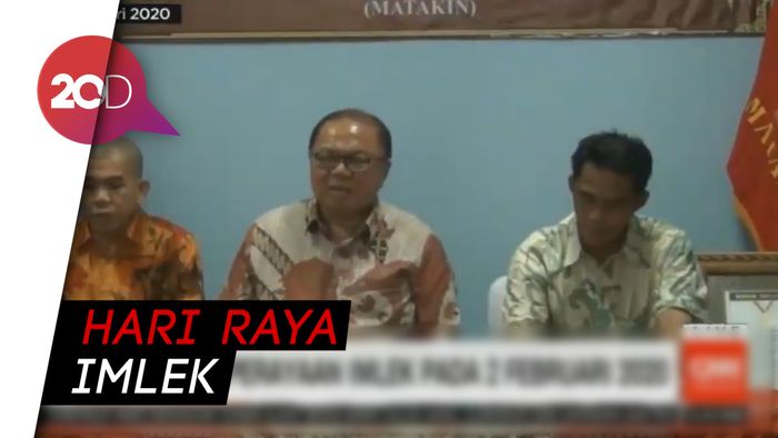  Perayaan Imlek Nasional Jatuh 2 Februari 2020