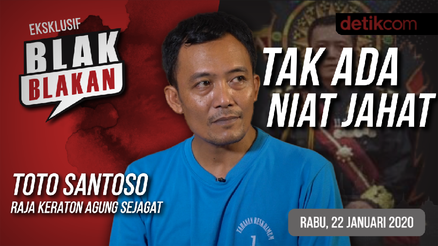 Tonton Blak-blakan Raja Keraton Agung Sejagat: Tak Ada Niat Jahat