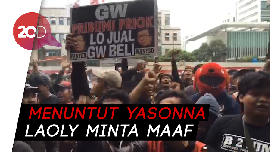 Warga Tanjung Priok Geruduk Kemenkum HAM, Desak Yasonna Minta Maaf
