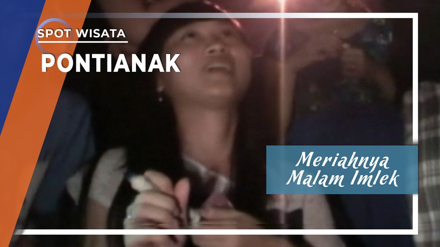 Meriahnya Malam Imlek Jalan Gajah Mada Pontianak