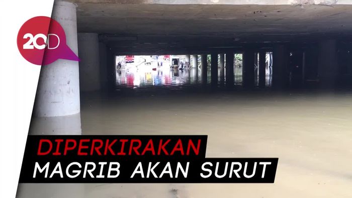 Hingga Minggu, Underpass Kemayoran Masih Tergenang Air Setinggi 1 Meter
