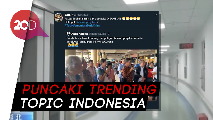 Ramai Protes #TolakSementaraTurisChina Terkait Virus Corona