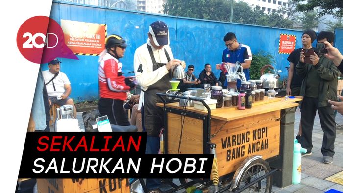  Sosialisasi Maju Cawagub DKI, Nurmansjah Lubis Bagi Kopi Gratis