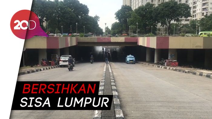 Banjir Surut, Underpass Kemayoran Sudah Bisa Dilintasi