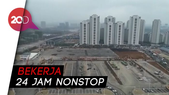 China Bangun RS untuk Pasien Corona dalam 6 Hari
