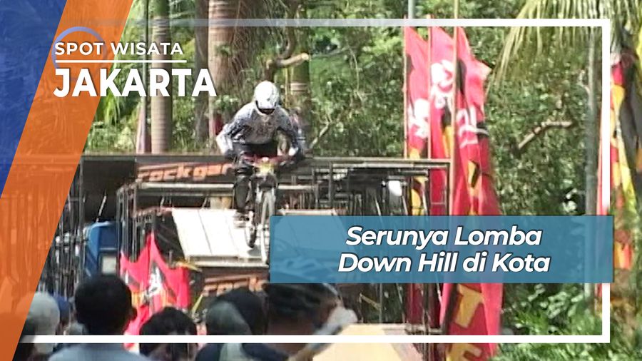 Lomba Downhill di Kota, Jakarta