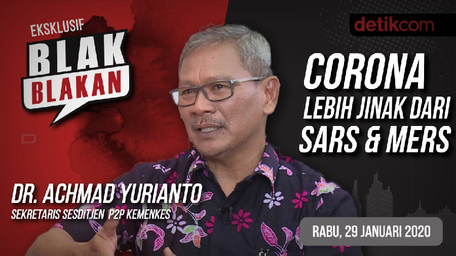 Blak-blakan Kemenkes: Corona Lebih Jinak dari SARS & MERS