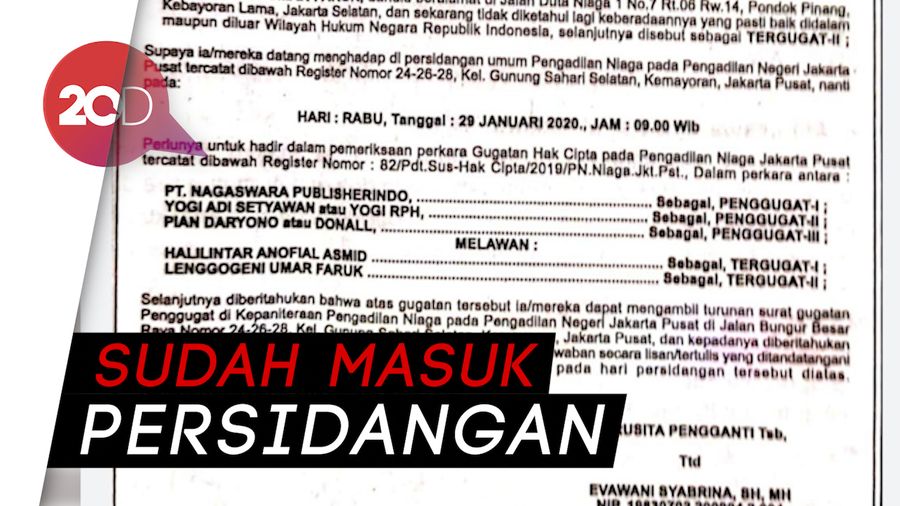 Gen Halilintar Digugat Nagaswara Terkait Hak Cipta Lagi Syantik