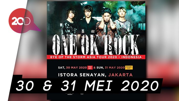 Konser One Ok Rock di Jakarta Ditambah Jadi 2 Hari!