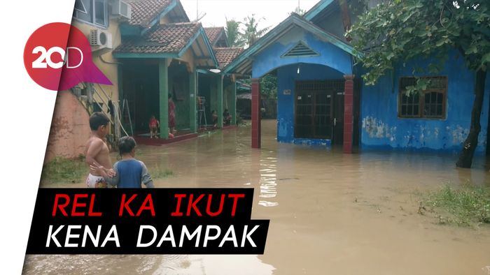 Banjir di Ciwandan Cilegon, Ratusan Rumah dan Jalan Raya Tergenang