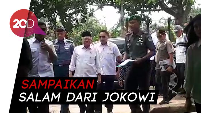 Wapres Maruf Amin Sambangi Pengungsi Banjir Lebak