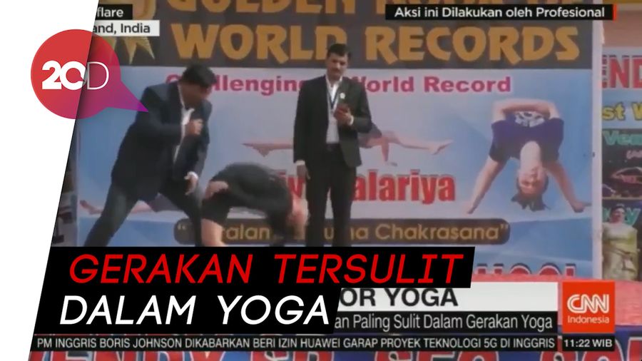 Keren! Anak Perempuan Ini Pecahkan Rekor Yoga