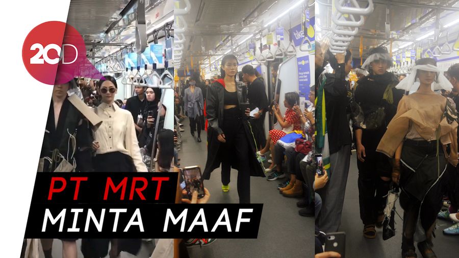 Duh! Ada Acara Fashion Show di Gerbong MRT