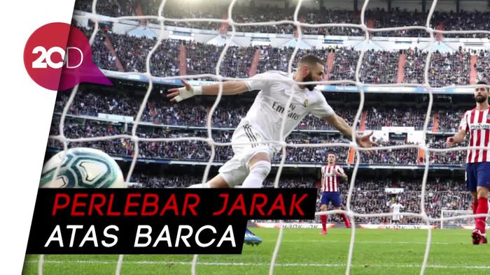 Tundukkan Atletico, Madrid Menjauh dari Barcelona
