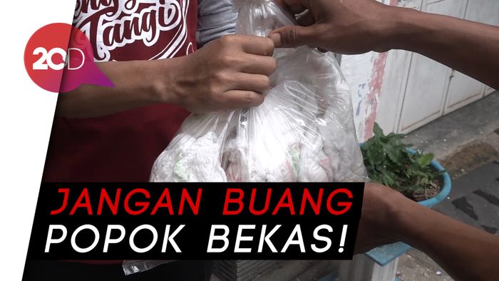 Menyulap Popok Bayi Bekas Jadi Pot Hingga Paving Block