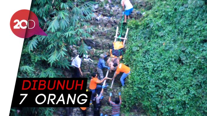 Penagih Utang Dibunuh dan Dibuang ke Jurang, Evakuasi Dramatis