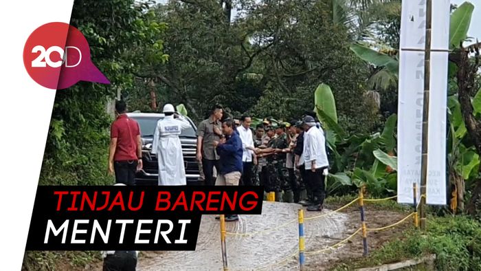 Tinjau Sukajaya, Jokowi Cek Dam Hingga Tanam Akar Wangi