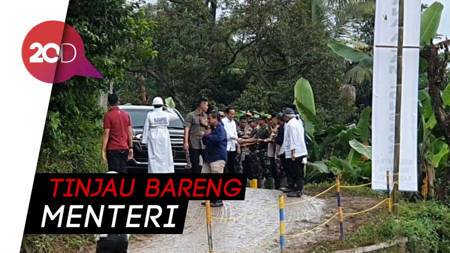 Tinjau Sukajaya, Jokowi Cek Dam Hingga Tanam Akar Wangi