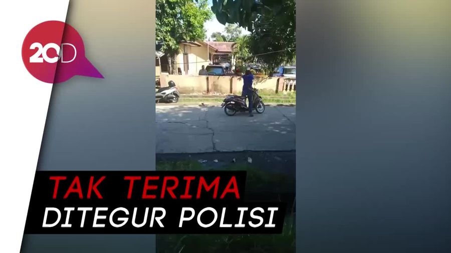 Viral Pemuda Mabuk Tantang Polisi di Depan Polsek Lau Maros
