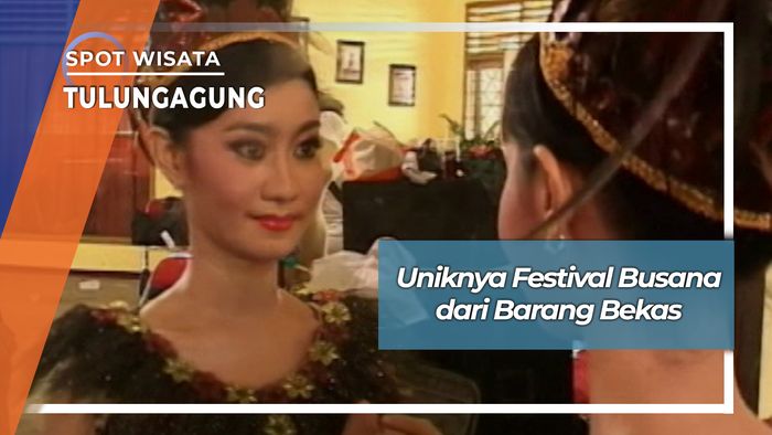 Festival Busana dari Barang Bekas di Tulungagung