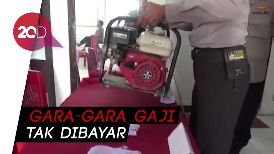 Gaji Tak Dibayar, Dua Kuli Bangunan di Konawe Curi Mesin Air