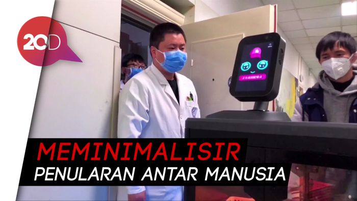 Aksi Robot Bantu Hadapi Kekacauan Akibat Virus Corona  