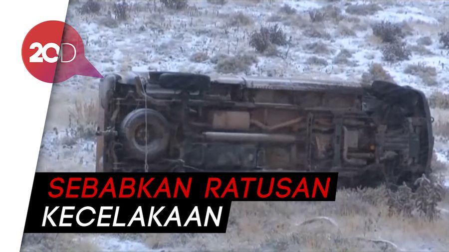 Badai Salju Kacaukan Aktivitas Warga Amerika Serikat