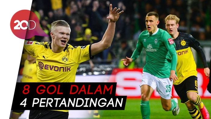 Borussia Dortmund Tersingkir DFB Pokal, Erling Haaland Bikin Rekor