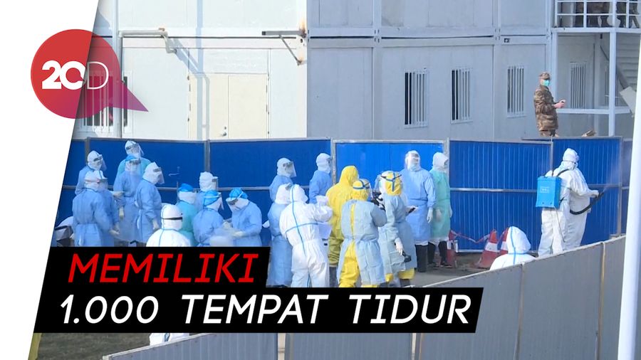Rumah Sakit Kilat Virus Corona di Wuhan Mulai Rawat 50 Pasien