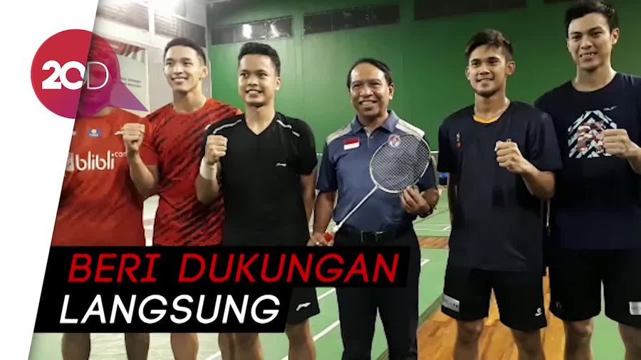 Menpora Nengok Jonatan Christie cs Berlatih Demi Olimpiade 2020