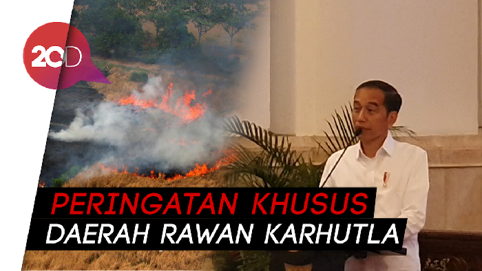 Jokowi Peringatkan Kapolri-Panglima soal Karhutla: Hati-hati!