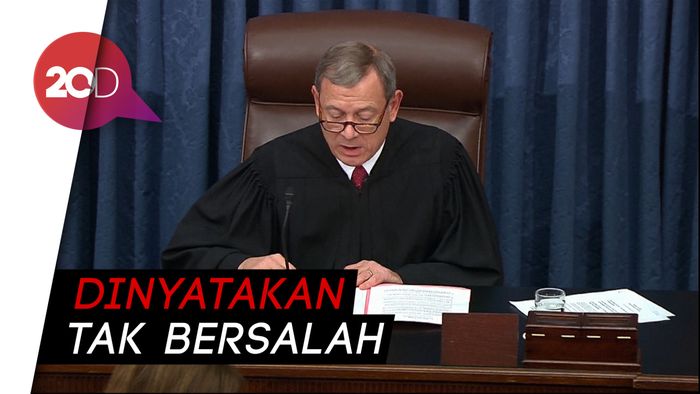 Tok! Presiden Donald Trump Lolos dari Pemakzulan