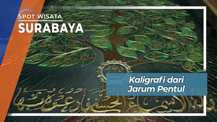 Kaligrafi dari Jarum Pentul di Surabaya