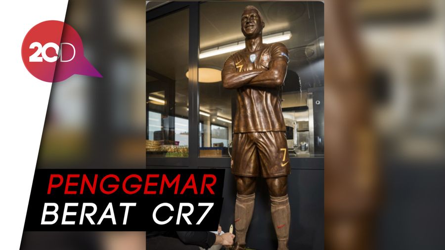 Ini Patung Coklat Ronaldo di Swiss