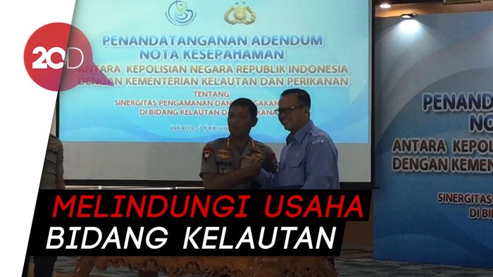 Kapolri Teken MoU dengan KKP Jamin Keamanan di Laut RI