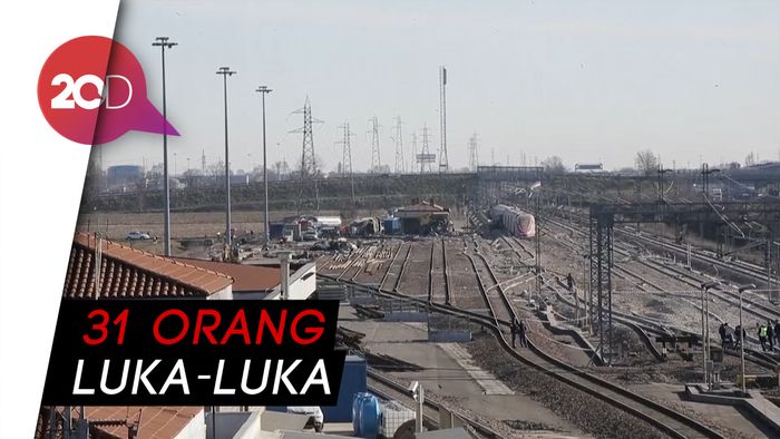 Kereta Berkecepatan Tinggi di Italia Anjlok, 2 Masinis Tewas