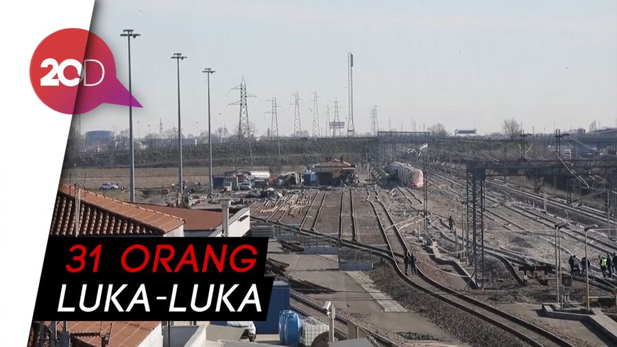 Kereta Berkecepatan Tinggi di Italia Anjlok, 2 Masinis Tewas