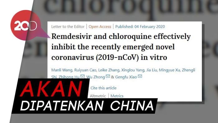 Mengenal Remdesivir yang Digadang Jadi Antivirus Corona 2019-nCoV
