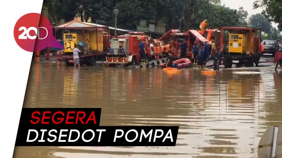 Banjir Underpass Kemayoran Mencapai 5,5 Meter