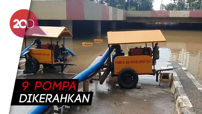  9 Pompa Air dikerahkan Atasi Underpass Kemayoran