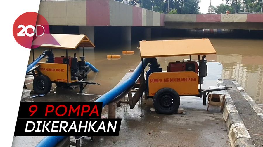  9 Pompa Air dikerahkan Atasi Underpass Kemayoran