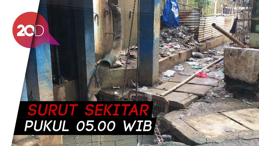 Banjir Kampung Pulo Surut, Pompa Mobile Sudin SDA Standby
