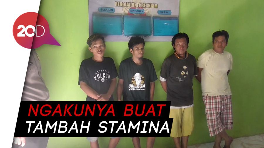 Lagi Pesta Sabu, 4 Pedagang Sayur Diciduk Polisi