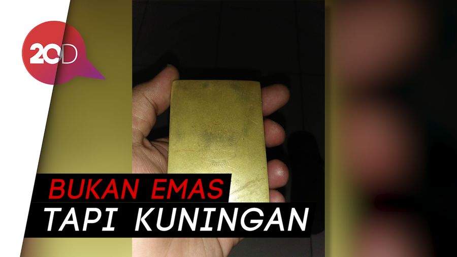 Heboh Emas Batangan Bergambar Sukarno di Jambi, Ternyata Palsu!