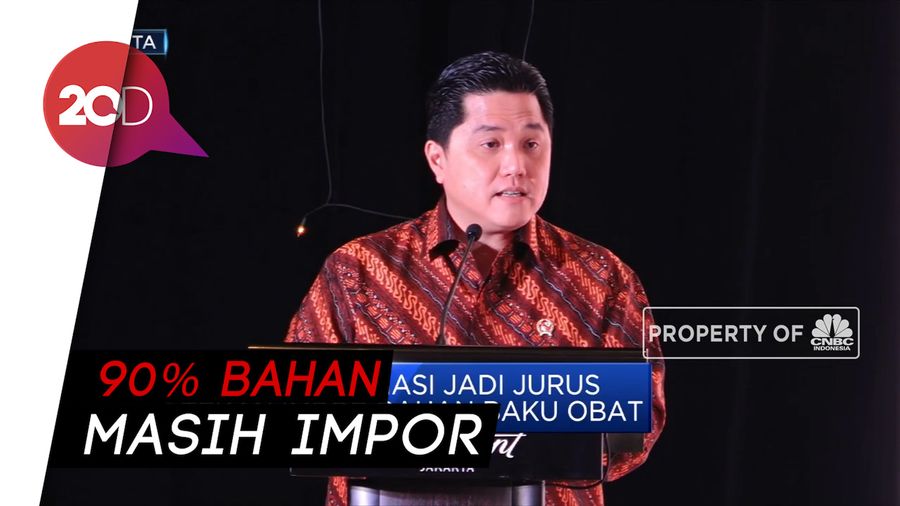 Holding Farmasi, Jurus Erick Thohir Tekan Impor Bahan Baku Obat